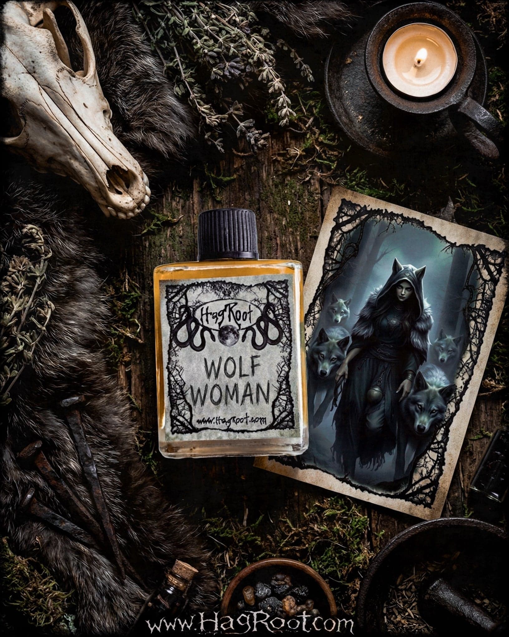 Wolf Woman Perfume Bottle
