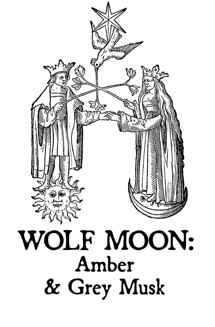 Wolf Moon: Amber & Grey Musk Perfume Bottle