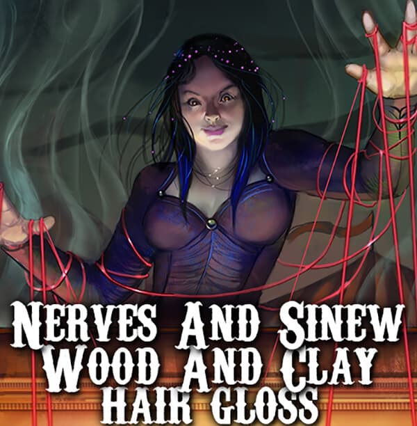 Nerves and Sinew, Wood and Clay Hair Gloss Perfume Bottle