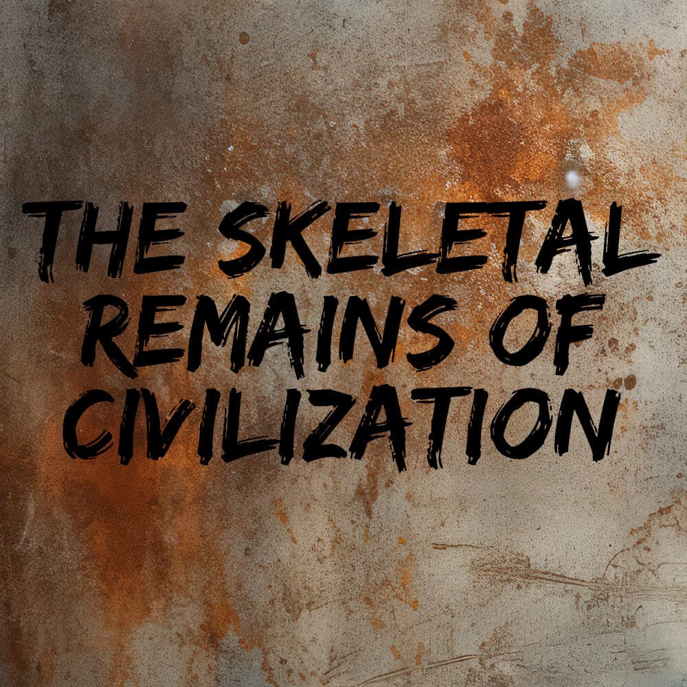 The Skeletal Remains of Civilization Beard Oil Perfume Bottle