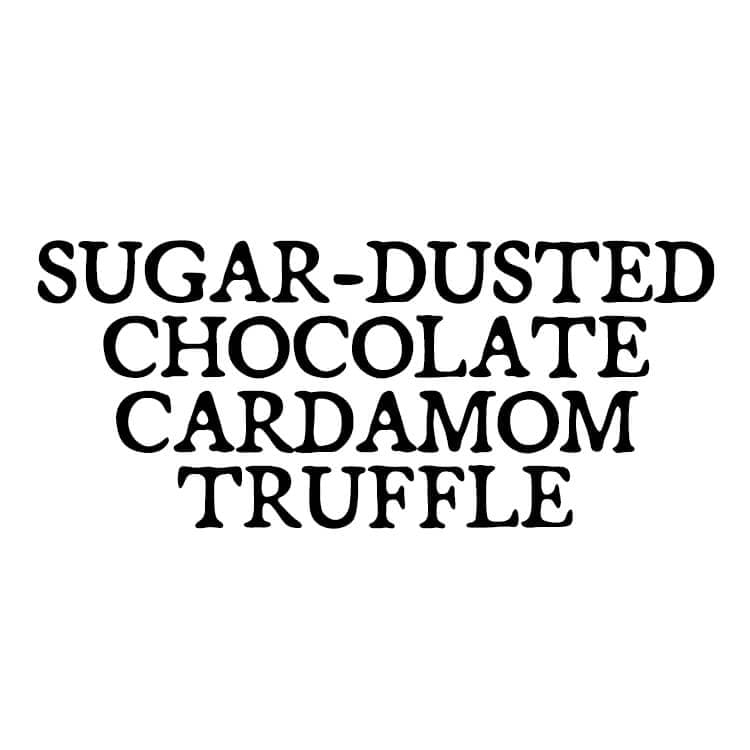 Sugar-dusted Chocolate Cardamom Truffle Scrub by Black Phoenix Alchemy Lab