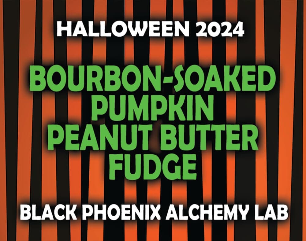 Bourbon-soaked Pumpkin Peanut Butter Fudge by Black Phoenix Alchemy Lab