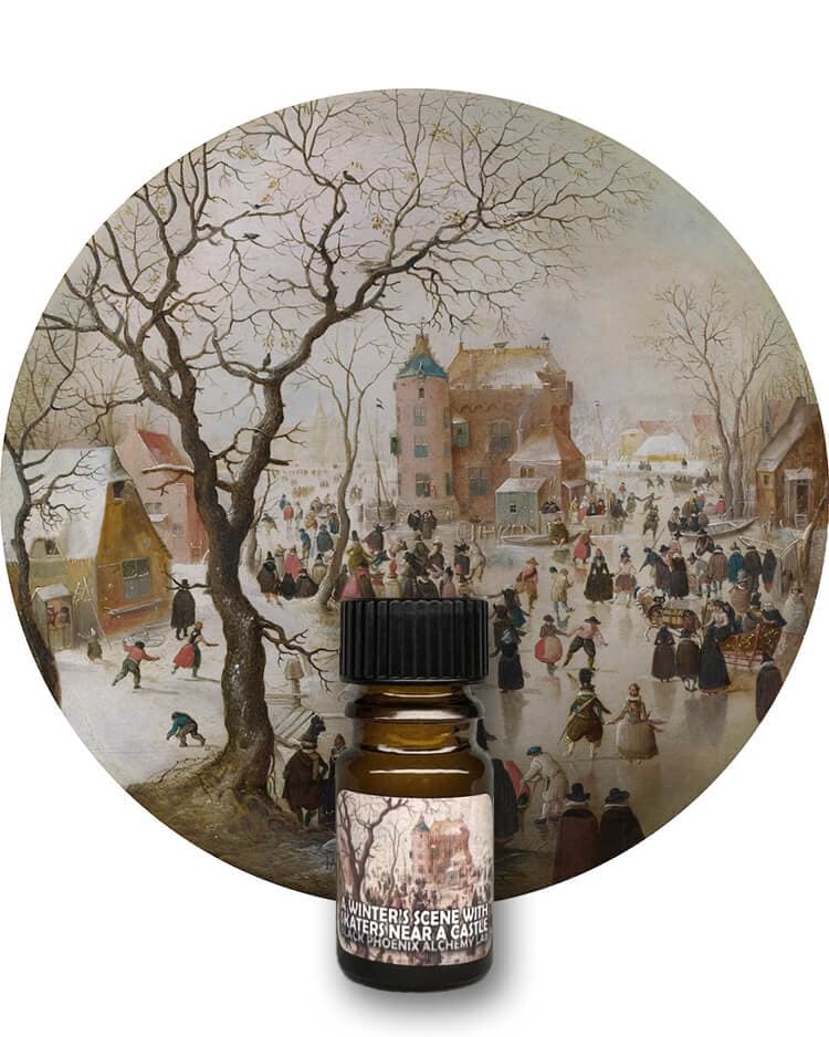 A Winters Scene With Skaters Near a Castle by Black Phoenix Alchemy Lab