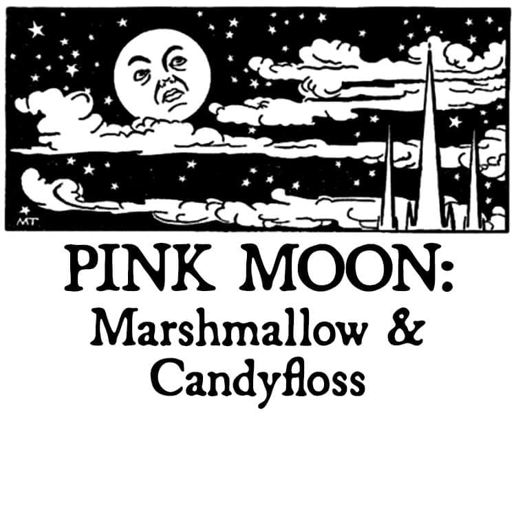 Pink Moon: Marshmallow and Candyfloss Hair Gloss Perfume Bottle