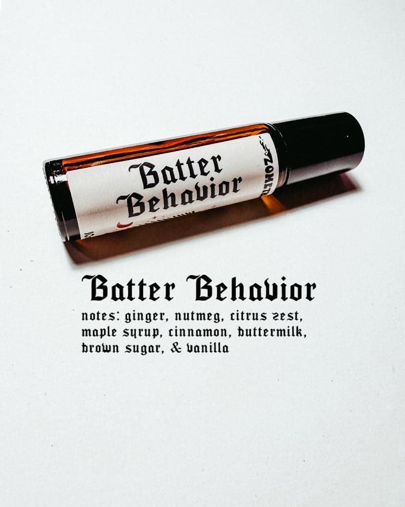 Batter Behavior Perfume Bottle