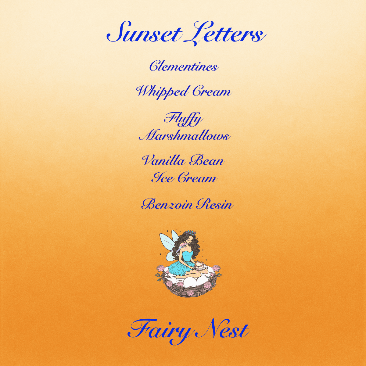 Sunset Letters Perfume Bottle