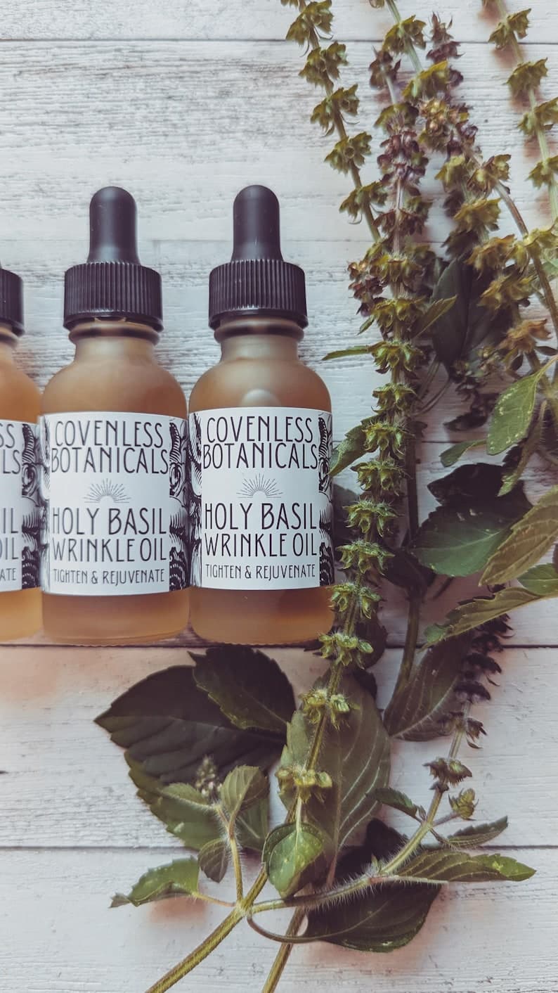 Holy Basil Wrinkle by Covenless Botanicals