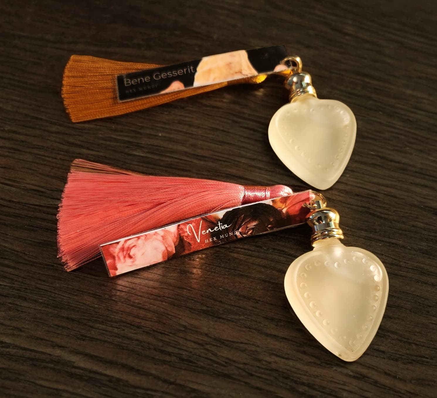 Glass Heart Parfum Pendant by Hex Mundi