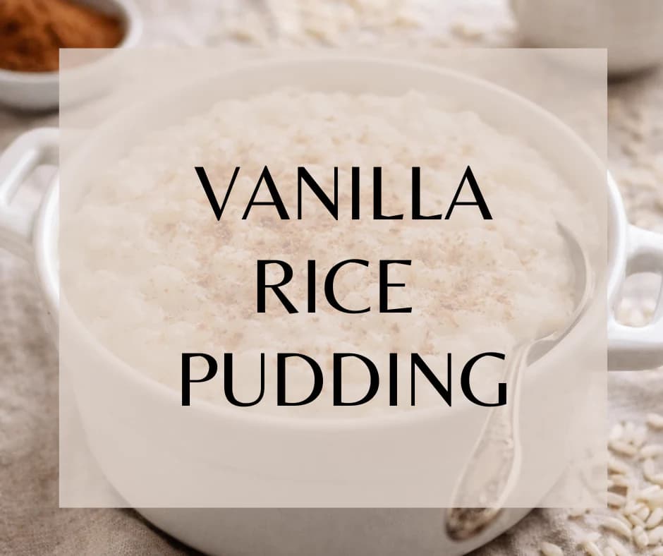 Vanilla Rice Pudding by Land of Aahhs