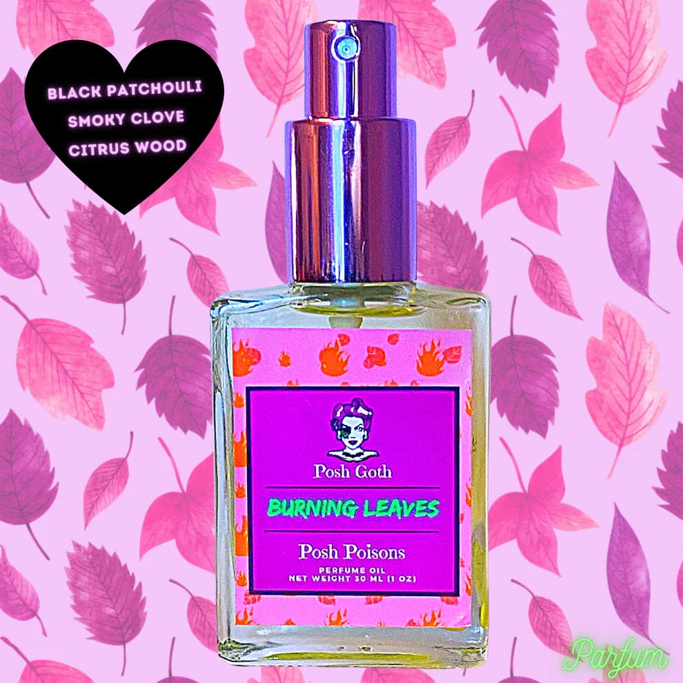 Burning Leaves - Posh Goth Perfume Bottle