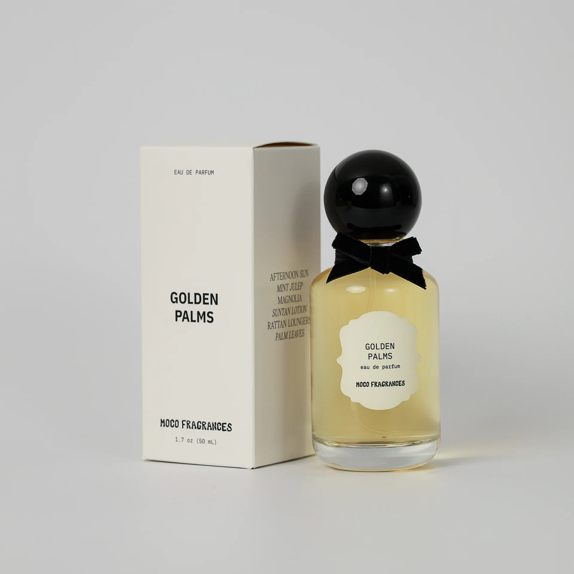 Golden Palms Perfume Bottle