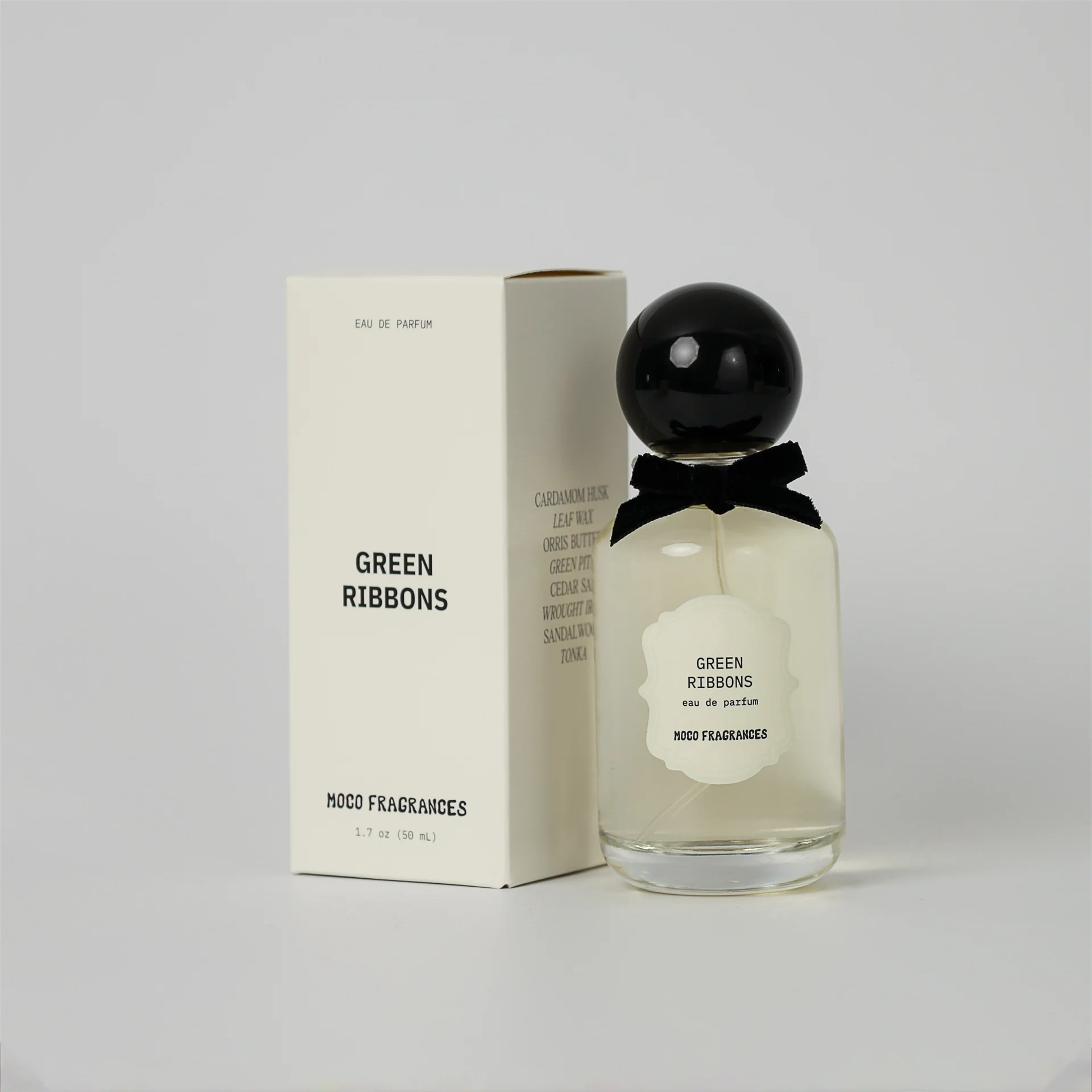 Green Ribbons Perfume Bottle
