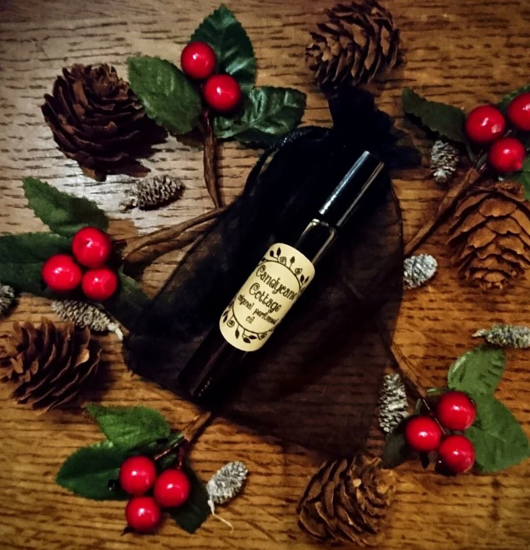 Candycane Cottage Perfume Bottle