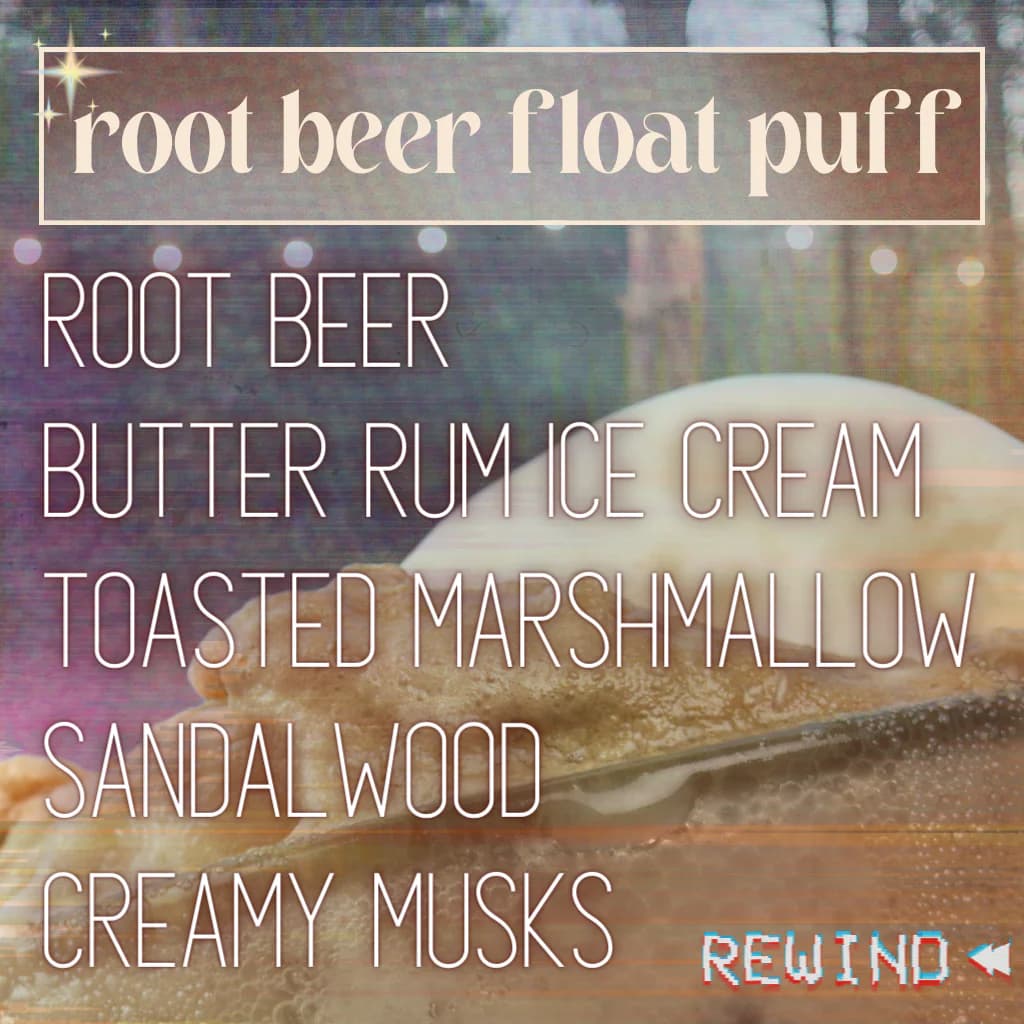 Root Beer Float Puff Perfume Bottle