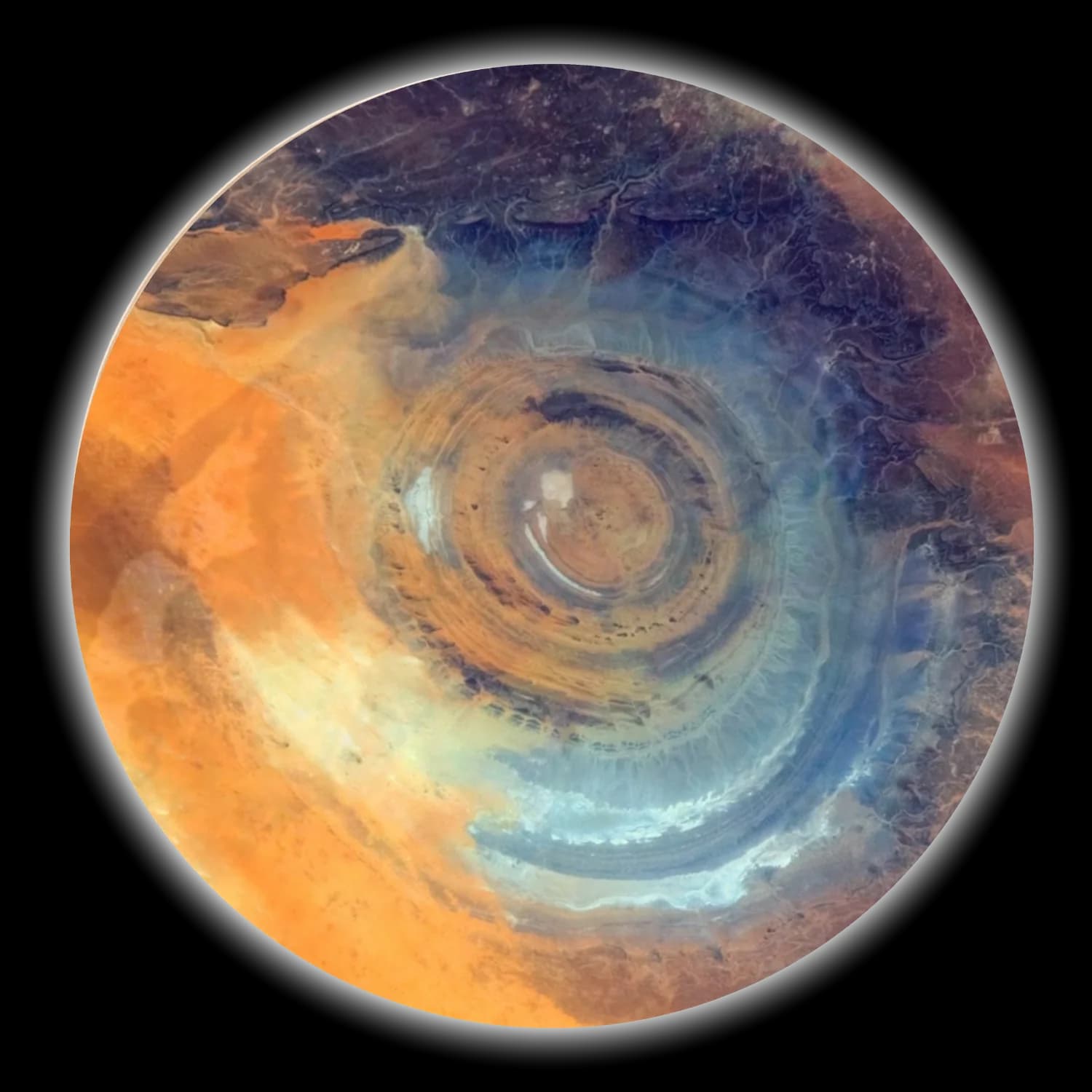 Eye Of The Sahara by Stereoplasm