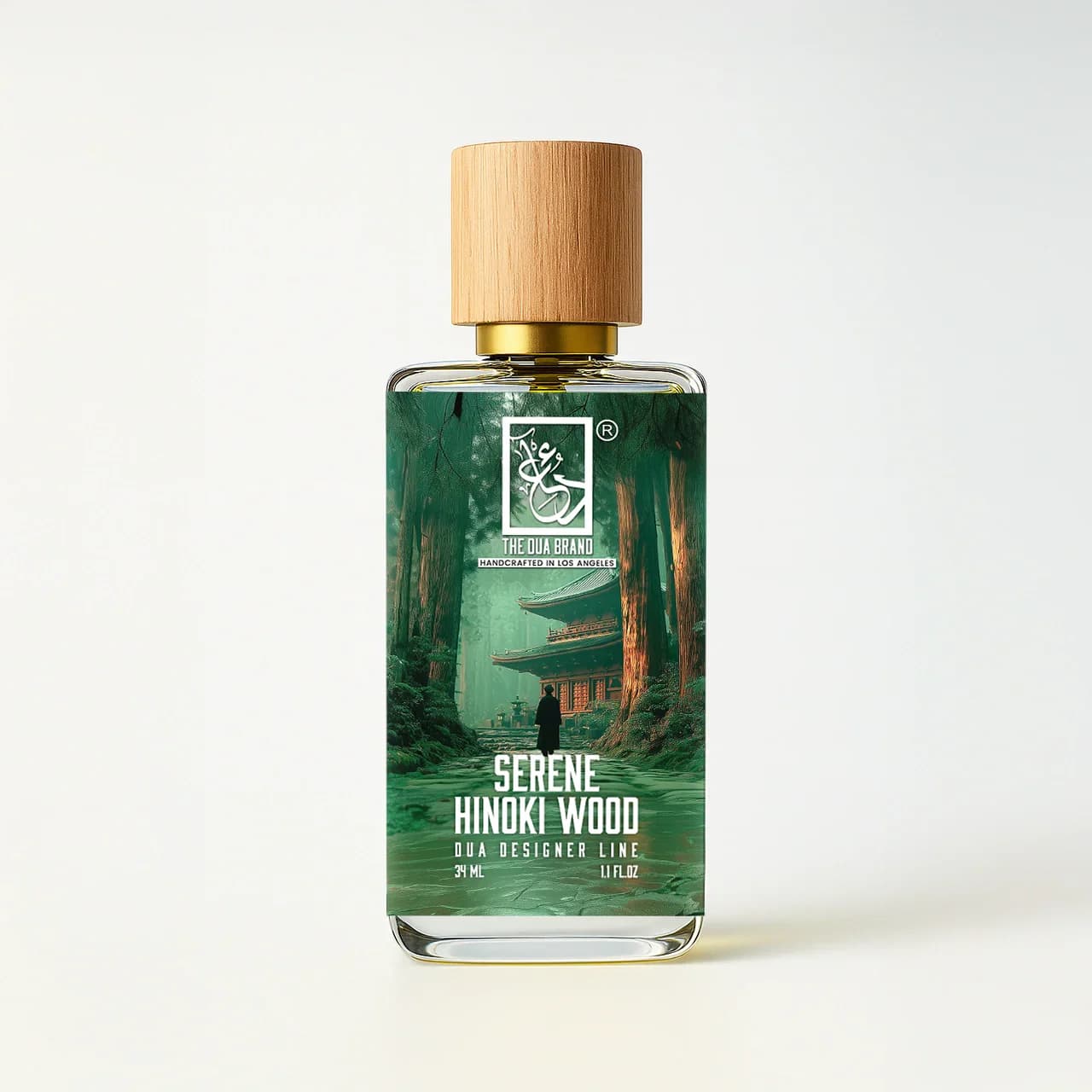 Serene Hinoki Wood Perfume Bottle
