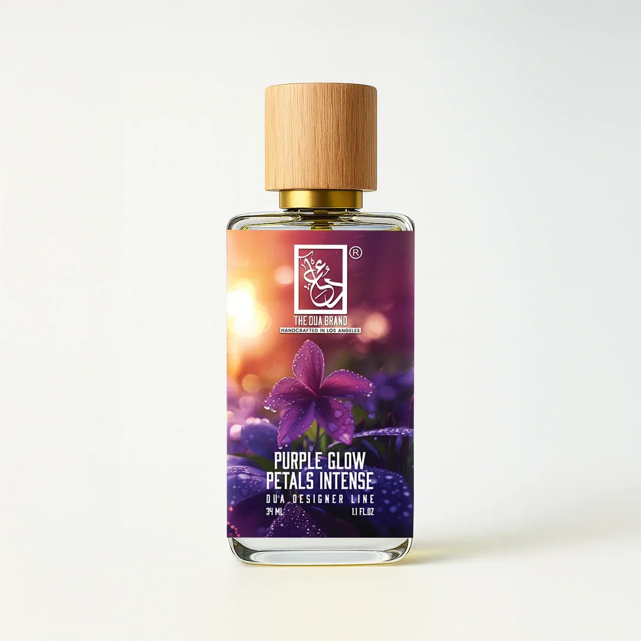 Purple Glow Petals Intense Perfume Bottle
