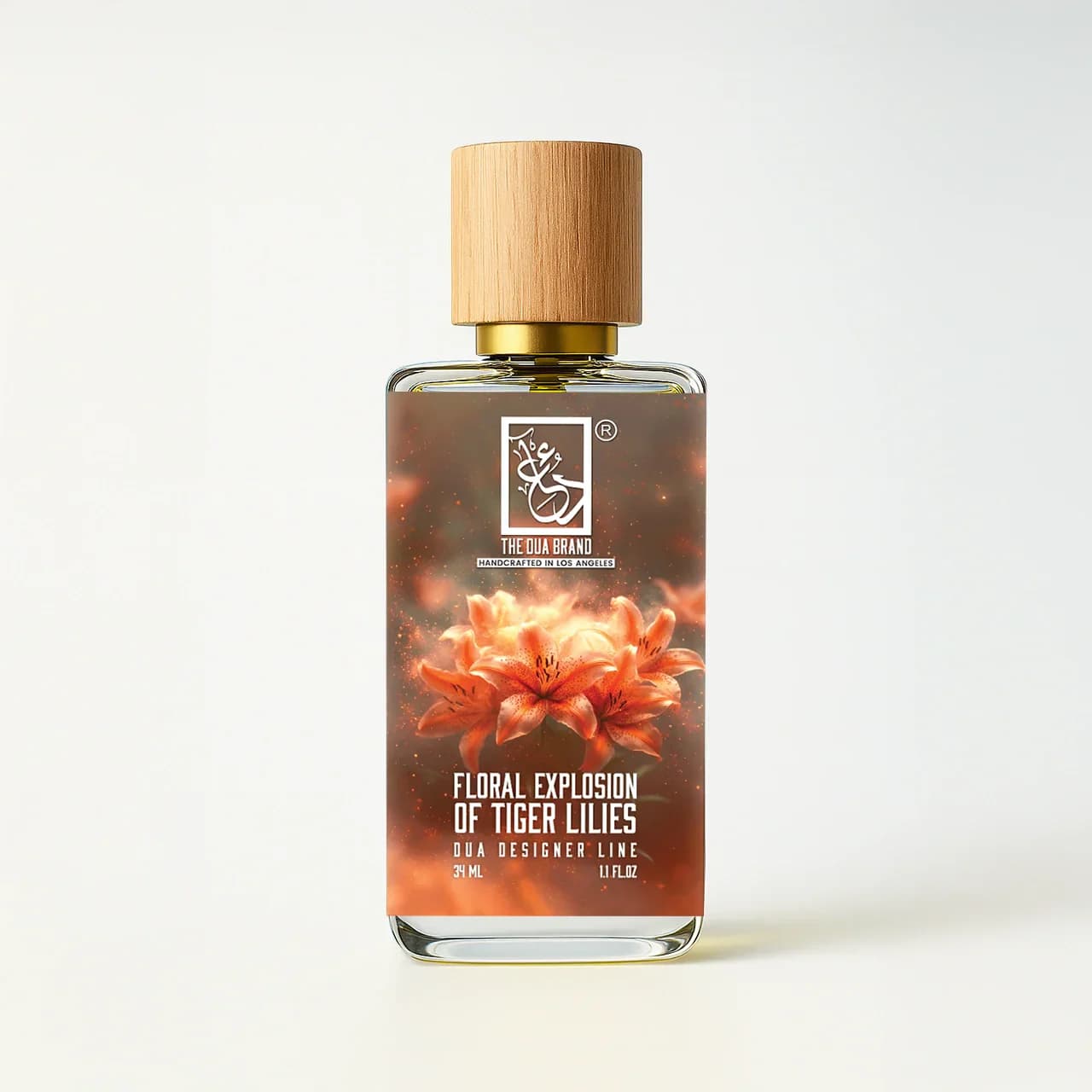 Floral Explosion Of Tiger Lilies Perfume Bottle