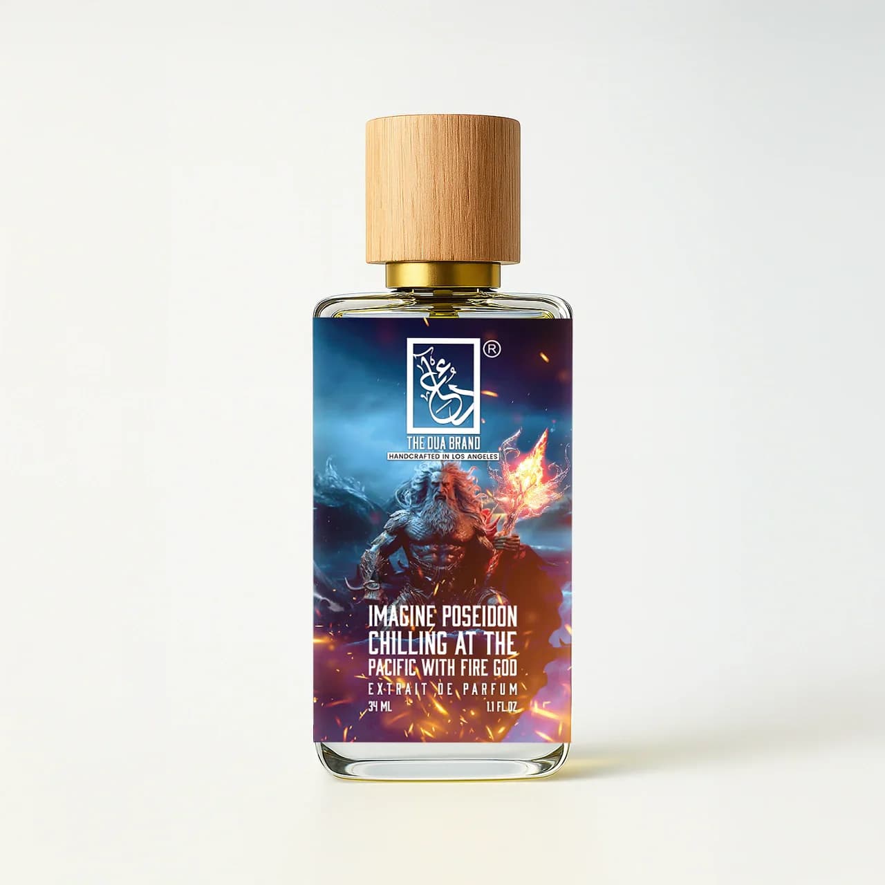 Imagine Poseidon Chilling At The Pacific With Fire God by The Dua Brand