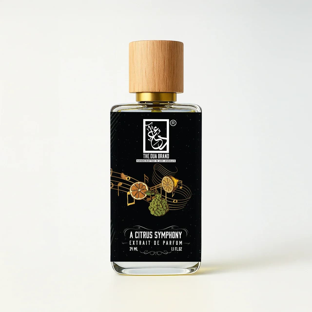 A Citrus Symphony Perfume Bottle