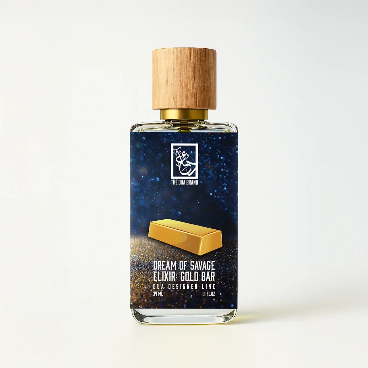 Dream Of Savage Elixir: Gold Bar Perfume Bottle