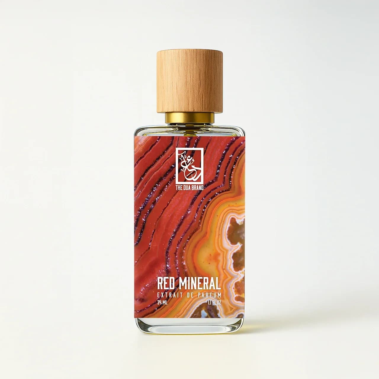 Red Mineral Perfume Bottle