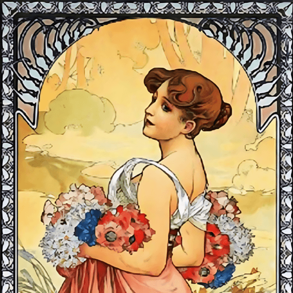 Summer (Mucha) Perfume Bottle