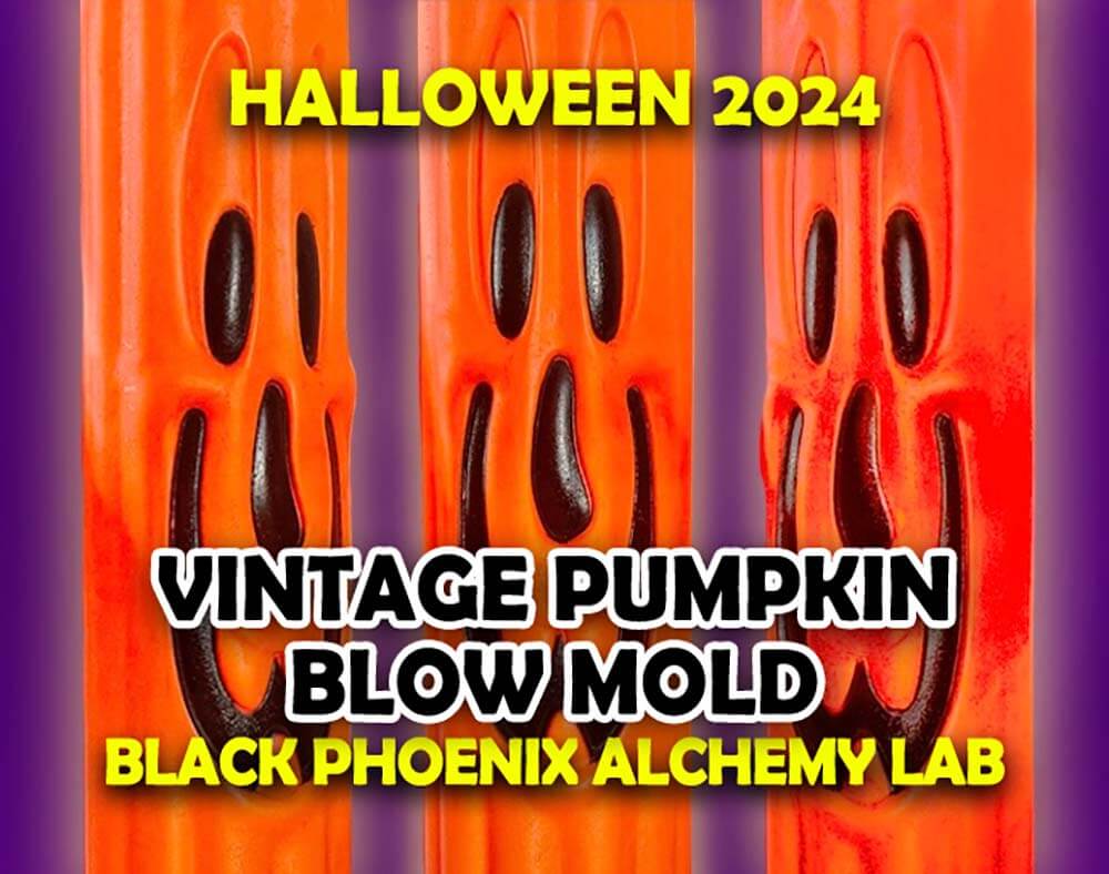 Vintage Pumpkin Blow Mold Perfume Bottle