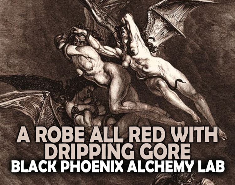 A Robe All Red With Dripping Gore Perfume Bottle