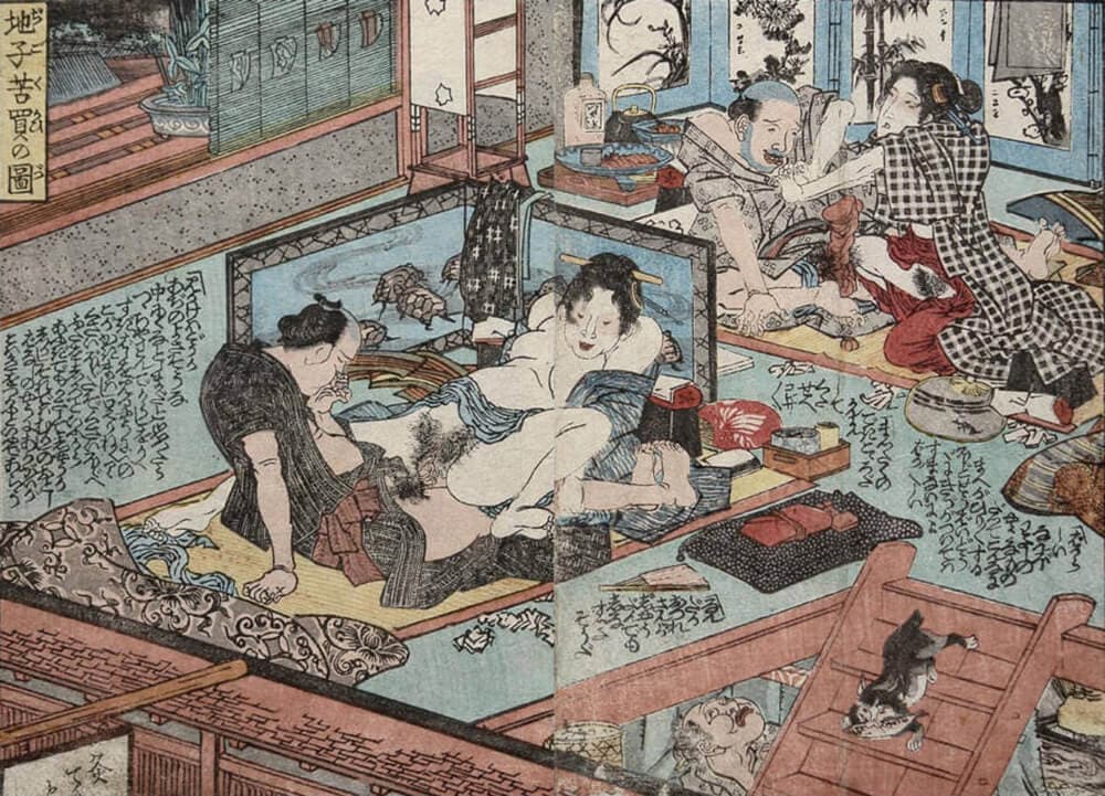 Cat Stealing a Fish Perfume Bottle