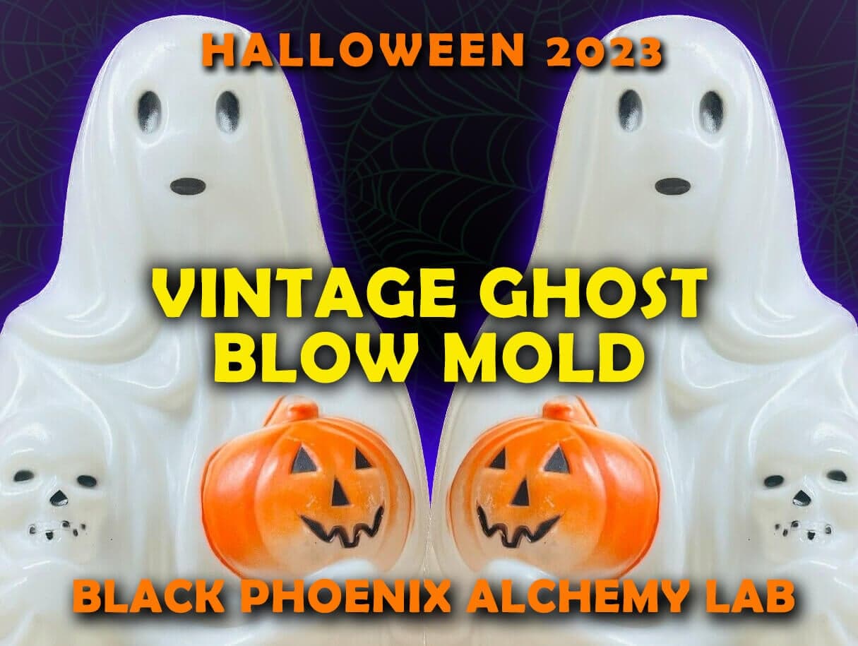 Vintage Ghost Blow Mold Perfume Bottle