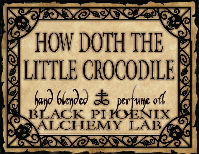 How Doth the Little Crocodile Perfume Bottle