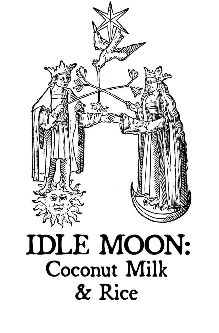 Idle Moon: Coconut Milk and Rice Perfume Bottle