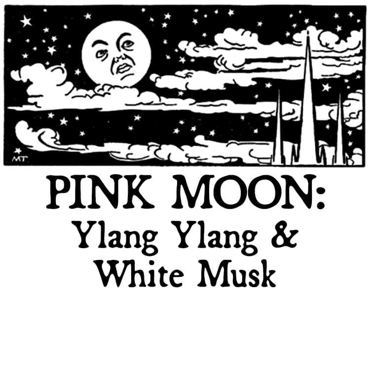 Pink Moon: Ylang Ylang and White Musk Perfume Bottle