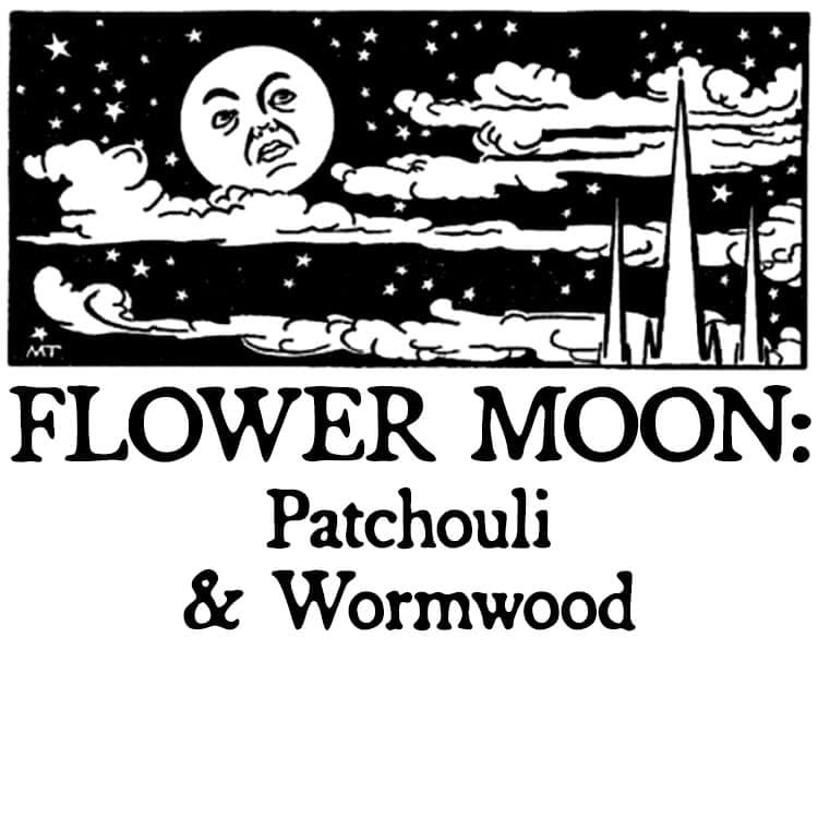 Flower Moon: Patchouli and Wormwood Perfume Bottle