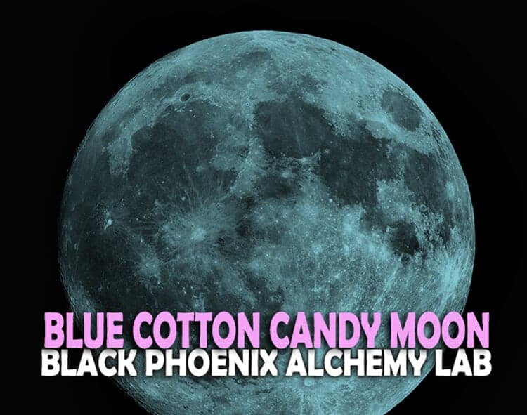 Blue Cotton Candy Moon Perfume Bottle