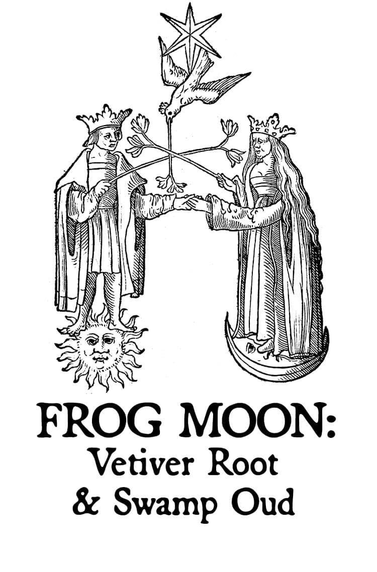 Frog Moon: Vetiver Root and Swamp Oud Perfume Bottle