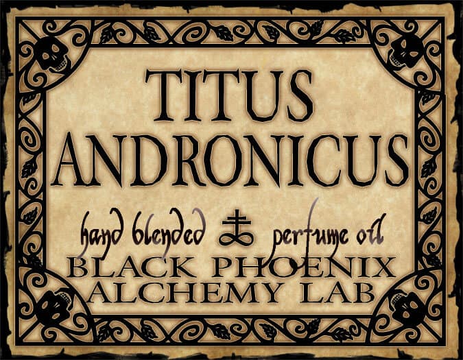 Titus Andronicus Perfume Bottle