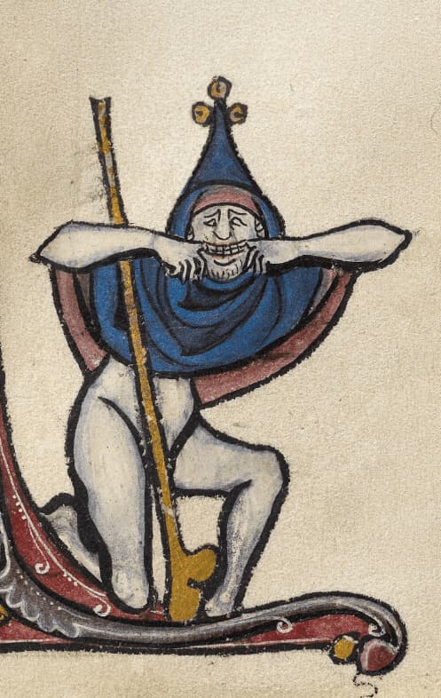 Medieval Fool Breaking the Fourth Wall Perfume Bottle