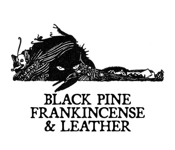 Black Pine, Frankincense, and Leather Perfume Bottle