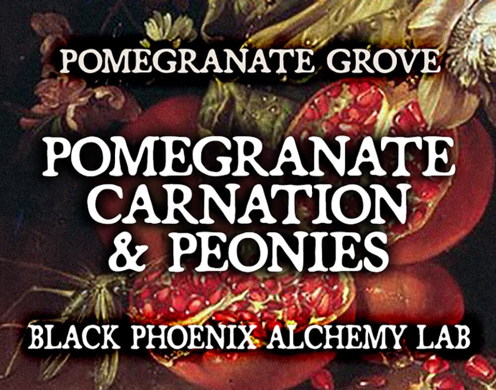 Pomegranate, Carnation, and Peonies Perfume Bottle