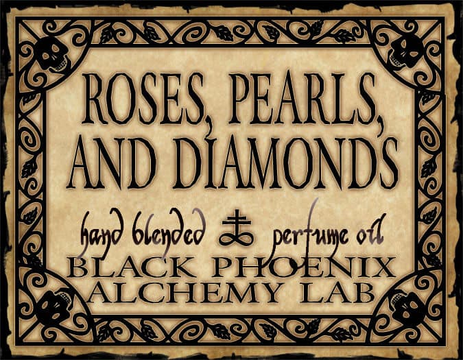 Roses, Pearls and Diamonds Perfume Bottle