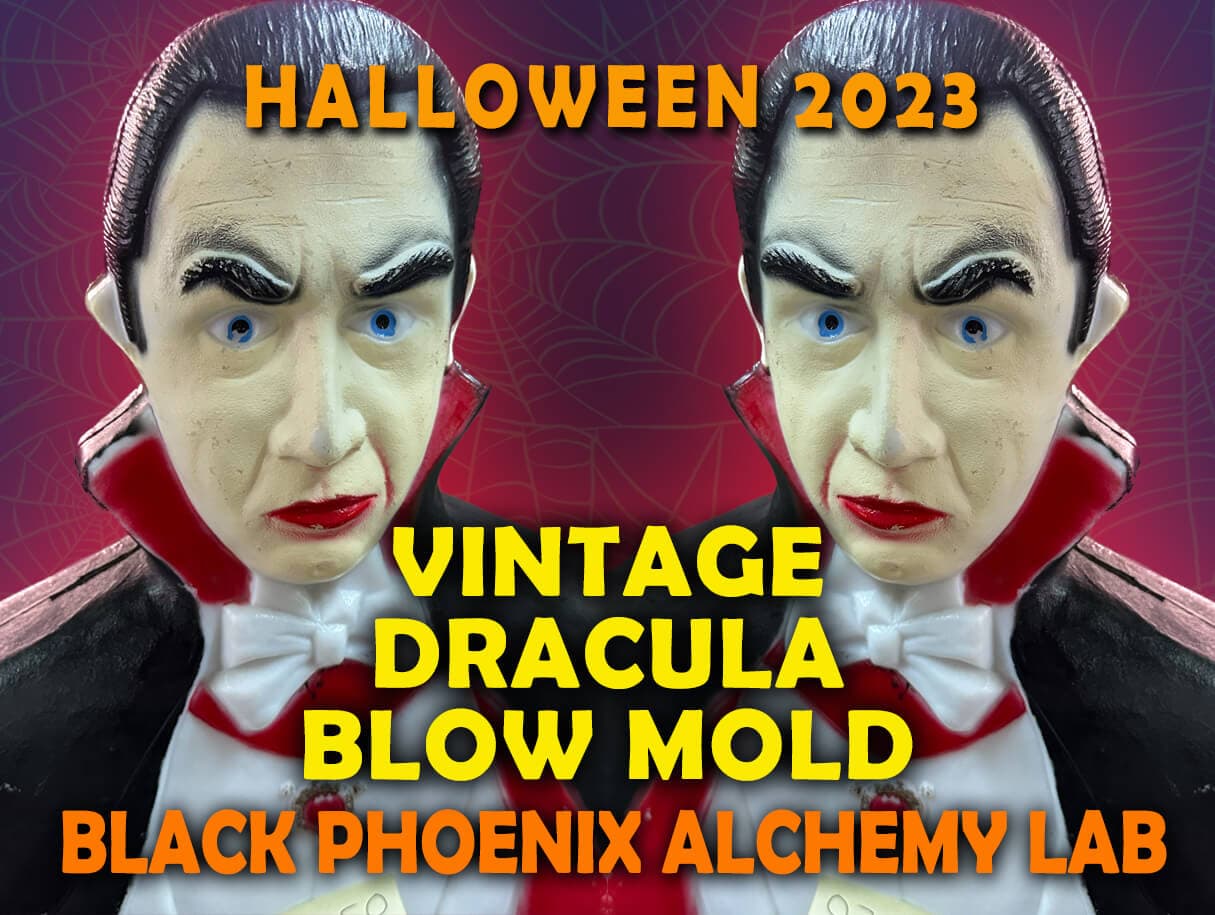 Vintage Dracula Blow Mold Perfume Bottle