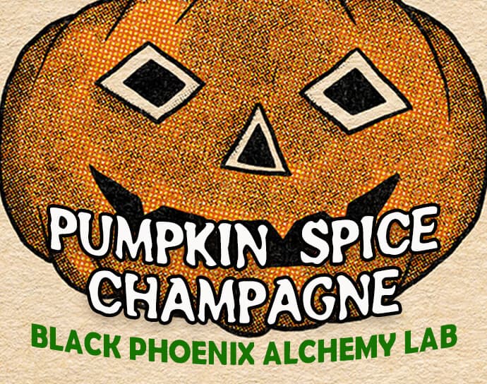 Pumpkin Spice Champagne Perfume Bottle