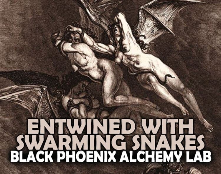 Entwined With Swarming Snakes Perfume Bottle