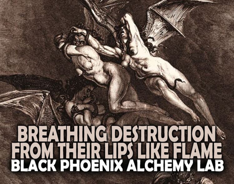 Breathing Destruction From Their Lips Like Flame Perfume Bottle
