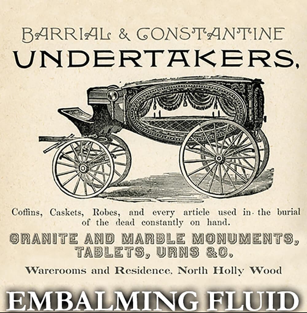 Embalming Fluid Hair Gloss Perfume Bottle