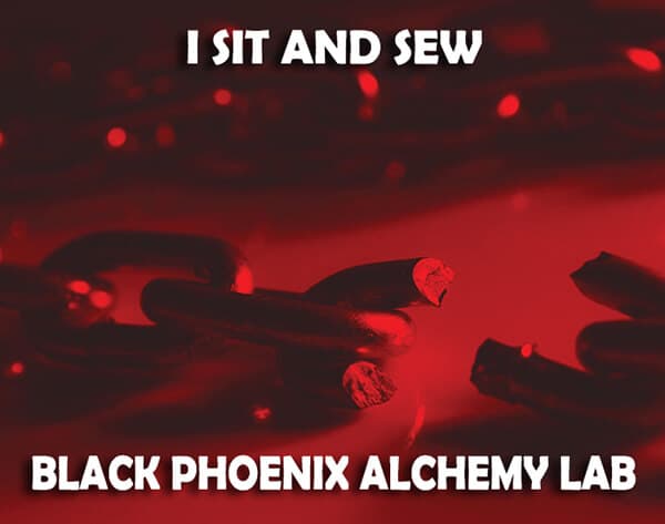 I Sit and Sew Perfume Bottle