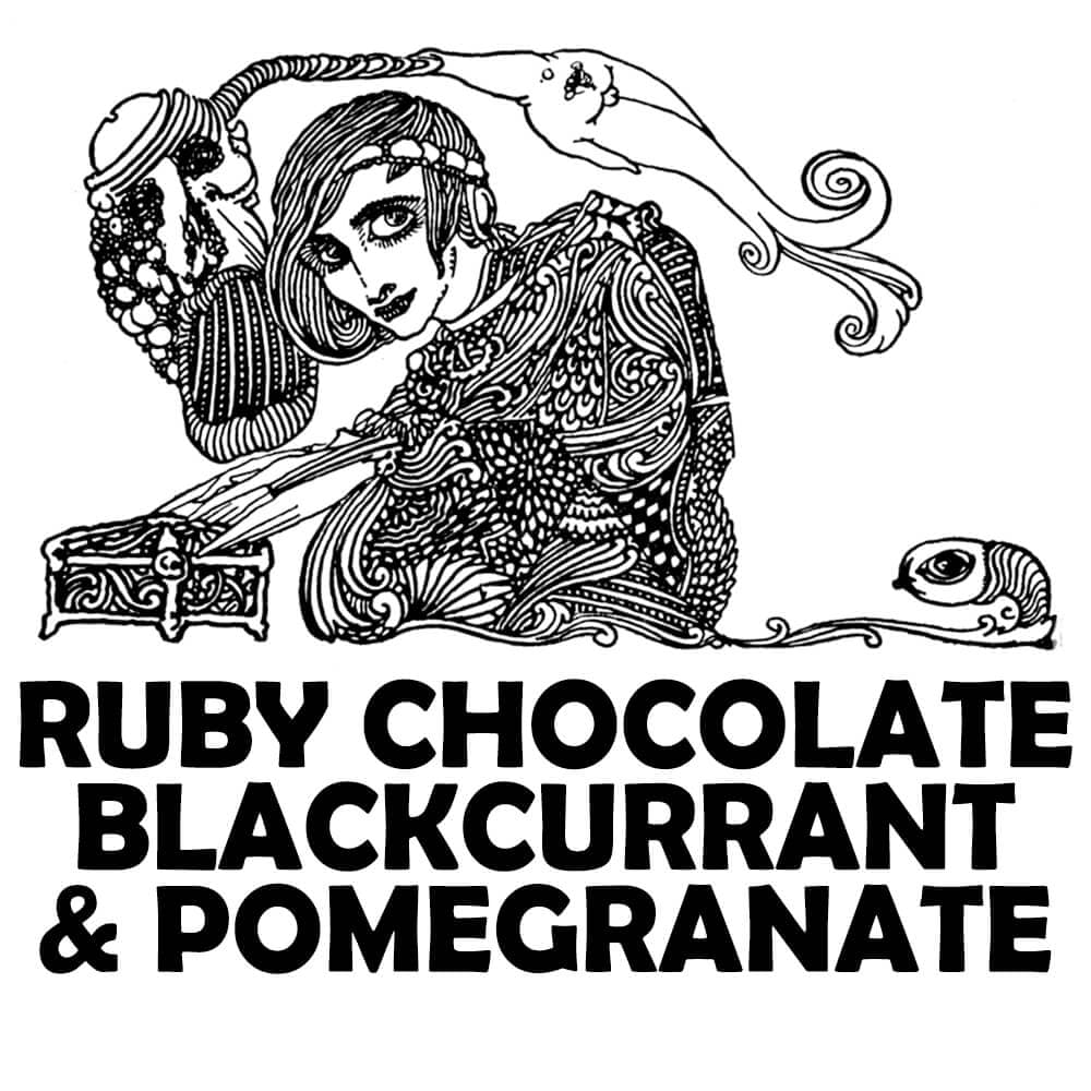Ruby Chocolate, Blackcurrant, and Pomegranate Perfume Bottle
