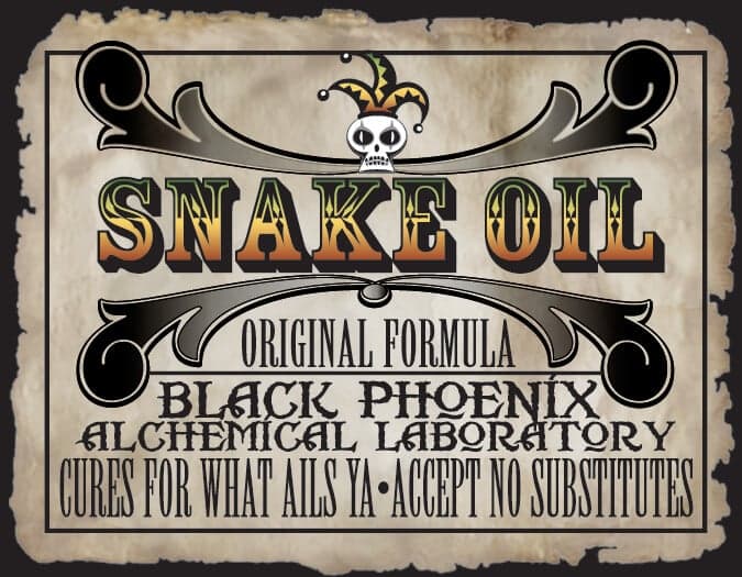 Snake Oil Perfume Bottle